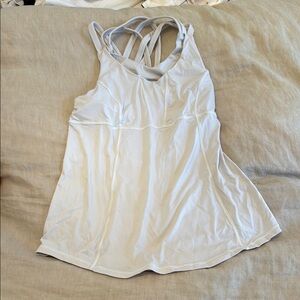Lululemon Athletica White Tank Top